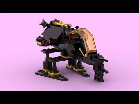 Lego - 6876 - Alienator - Space Blacktron - 1988 - Timelapse