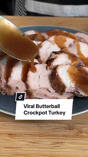 Fuss-free crockpot turkey? Are we hearing that right? 🫨 Sometimes, the shortcut *does* pay off in the end! This Viral Butterball Crockpot Turkey is everything @Allyssainthekitchen says it is and more! Get the full recipe details down below or at the link in the @allrecipes bio. 🦃 Ingredients: 1 (3 pound) boneless turkey breast, such as Butterball®, with gravy packet 1 1/2 teaspoons kosher salt 1/2 teaspoon freshly ground black pepper 1/2 teaspoon garlic powder 1/2 teaspoon onion powder 1 1/2 t