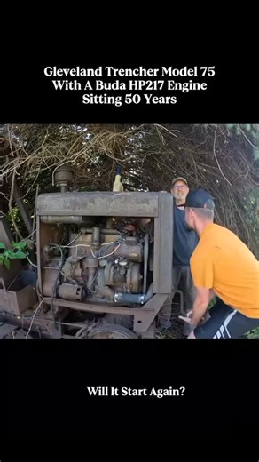 Abandoned Gleveland Trencher Model 75 Sitting 50 Years #restoration #engine #repair #recovery #old #rebuild #willitrun | Willitrun