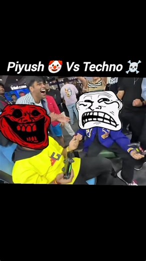 Piyush 🤡vs techno gamerz ☠️ Who Win's ? 🤔 #technogamerz #piyushjoshi #shorts
