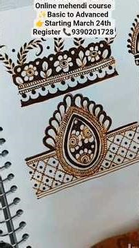 online mehendi course basic to Advanced bridal course for beginners ‪@Bhavana-mehendi‬ #bhavana