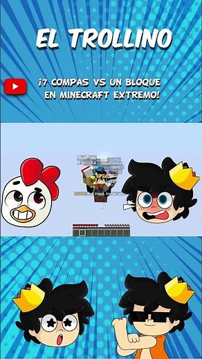 ¡7 COMPAS vs UN BLOQUE en MINECRAFT EXTREMO!