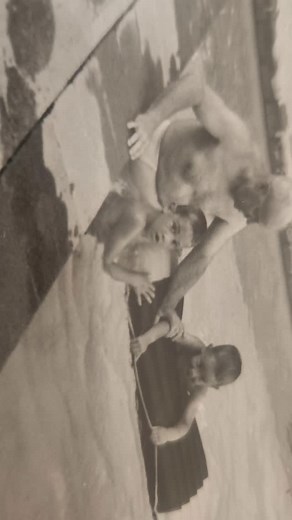 Guess I'm late for National Sibling Day. @millerlanc and I at Popo-Lee's house. Early 60's, I'm guessing | Geoff Miller