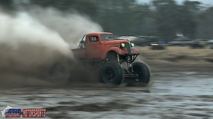 The old Bootlegger mega truck putting down a nasty wheelie! | Buddy713 - Michigan Motorsports
