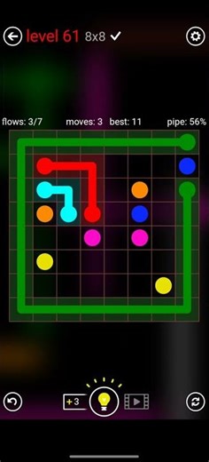 FLOW FREE MANIAS 8x8 LEVEL 61 COMPLETE SOLUTION #android #games #level #flowfree #solution #iso