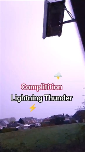 Lightning Strikes Compilation⚡Thunder Storm in Slowmotion #Shorts #Lightning #Slowmotion #Thunder