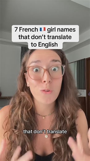 Christina | Missframericana 🦋 on Instagram: "Here are 7 French girl names that don’t translate (well) to English !!😂🤗 #frenchaccent #americanaccent #speakingfrench #speakfrenchfluently #americaninfrance #movingabroad #americainenfrance #moveabroad #studyabroad #france #french #pourtoi #englishspeaker #pourtoipage #foryoupage #foryou #studyabroad #studyabroadlife #studyabroadfrance #bilingue #bilingual #multilingualthings #multilingual #language #frenchlanguage #anguages #languagelearning"