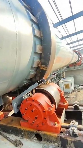 On-Site Footage: Cement Clinker Rotary Kiln in Full Calcination Operation