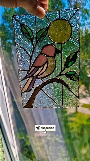 Making a Stained Glass Bird Panel | Stained Glass Cutting & Soldering