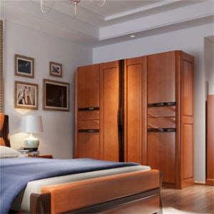 [Hot Item] Full Bed Room with Staircase Wardrobe Modern Closet