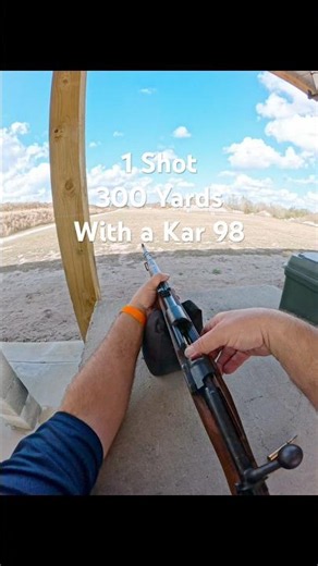 1 Shot 300 Yards With A Kar 98