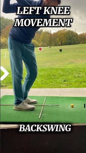 Left knee movement in golf swing #golfswing #golf #golfadvice #golfpractice #golftips #golfdrills