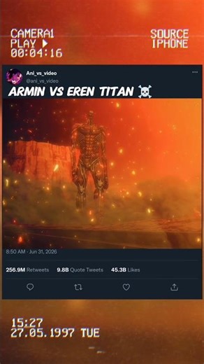 armin vs eren titan ☠️ ll #armin #eren #aot #anime #shorts