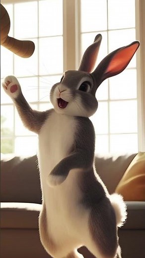 Dramatic Bunny Throws Toy Across the Room | Funny Pet Moments