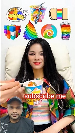 🌈 Ultimate RAINBOW Food Mukbang! | ASMR Eating Sounds 🍬🍧#asmr #mukbang #colorfood #viralvideo