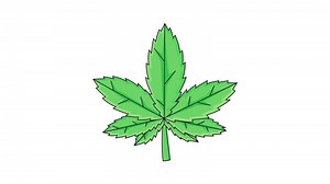 Download Animation forms a marijuana leaf icon for free