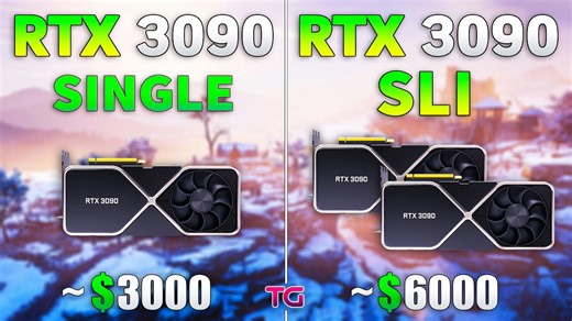 RTX 3090 SLI vs RTX 3090 single - test in 8K