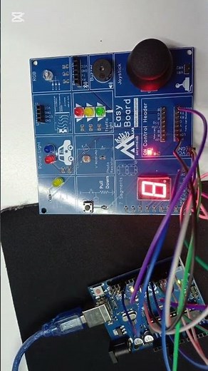 7-Segment Countdown with Arduino uno & PictoBlox 🚀 | EasyBoard | Arduino projects