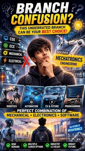 Confused About Engineering Branch? 🤔 Try Mechatronics Engineering!