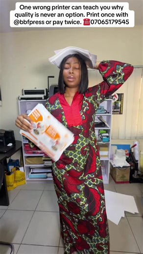 Mistakes are costly in printing. Many brands don’t know this truth until it’s too late 👀 If you take your job to the wrong printer, you don’t save money —you pay twice 😭 ❌ damaged prints ❌ wrong colors ❌ poor finishing ❌ reprinting again and again Smart brands print it right the first time. That’s why they choose Bbf Printing Press Nig. Ltd - @bbfpress 📞 07065179545 📍 No 2 Obuasi Close, off Ajesa Street, off Aminu Kano Crescent, Wuse 2, Abuja. #bbfprintingpress #bbfpress #printshop #globalsh