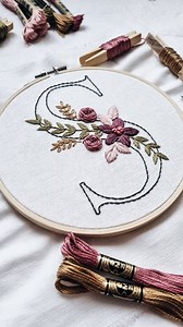 2.3K views · 1K reactions | A fluffy flower made with the woven wheel stitch — perfect for adding texture and charm to your embroidery ✨ With Alphabet pattern, you’ll get 6 full video tutorials so you can stitch along step by step and create an unlimited number of handmade, personalized gifts for the people you love ❤️ | Cupofneedles | Facebook