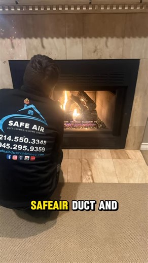 SafeAir Duct & Chimney on Instagram: "Upgrade your fireplace with SafeAir Duct & Chimney. We install every type of gas log set for Dallas Fort Worth homeowners, including traditional gas logs, modern log designs, vented and ventless systems, and premium gas fireball sets. A professional installation gives you a cleaner burn, better efficiency, and a beautiful flame with the push of a button. If your fireplace is outdated or not performing the way it should, our team can recommend the right setup