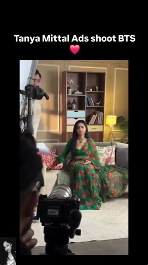 Tanya Mittal start ads shoot ❤️😍 #viral #shortvideos #tranding #tanyamittal #bigboss19 #viralgirl