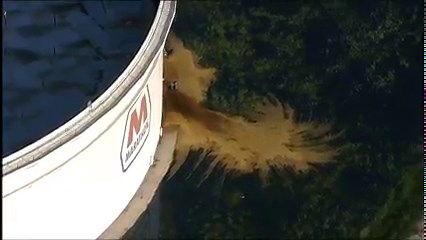 OIL SPILL IN TEXAS: Oil spewed from a storage tank Wednesday at the Marathon Refinery in Texas City, south of Houston. Officials say it has forced the closure of at least one road that is expected to stay closed for at least four to six hours. No word on how much oil has spilled. The interim director of Homeland Security for Texas City says the leak is isolated to the refinery complex and is blamed on the failure of a pump seal. The Marathon Galveston Bay refinery has a refining capacity of almo