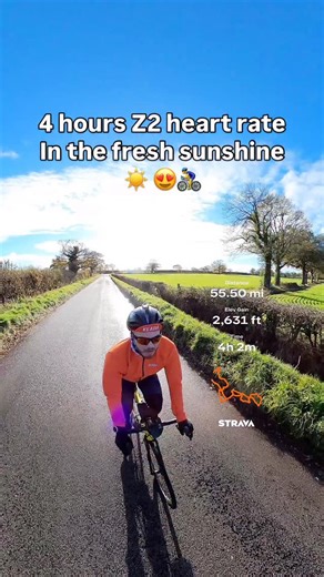Nice to finally get outside on the bike with the sun out and ice gone! Z2 for 4 hours. Something I will be doing a lot of. Z2 with extending the duration to train being on the bike for a very long time. I’ll need that with my Hardknott Pass 24 hour ride. My longest ever ride is only 12 hours! 😦 Lots of work to do! Also nice to have the shades out again today. 😎 ☀️ @britishcycling members get 25% of @coraleyewear sunglasses. For Black Friday you can get 25% of memberships using code BCBF25 at c