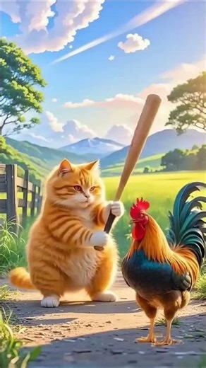 Chiken dinner🤤 #funny #cat #chiken #viral #usa