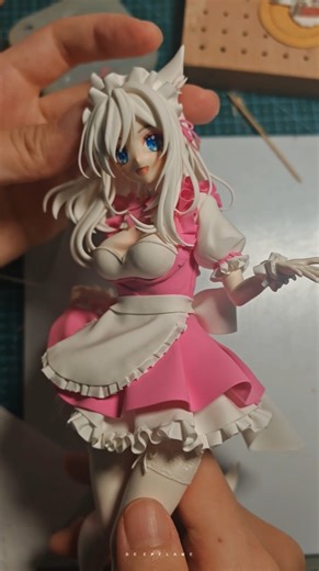 Maid of Sugar & Magic 🍰 Ultralight Clay Figure Tutorial 🩷 | DEEPFLAME