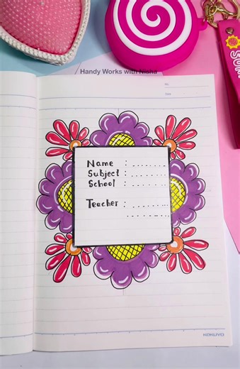 Creative First Page Notebook Ideas with Names