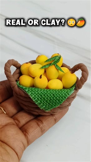 Real or Clay? 😳🥭 These Tiny Mangoes Look So Real! 💖 #shorts