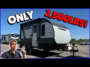 This Tiny Trailer is a ONLY 2,500lbs!! Sun Lite 13MJ LTD from Sunset Park! Couples Travel Trailer RV