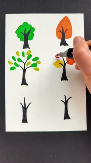 Various ways to draw a tree. Various ways to draw a tree. Which one do you know? It is very suit