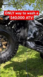 The only correct way to wash expensive ATVs #atv #detailing #shorts
