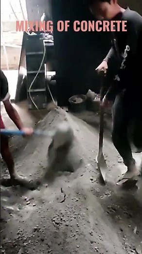 MIXING OF CONCRETE / HOW TO MIX CONCRETE MANUALY? / Make Concrete Without a Mixer TAYLOVERSE