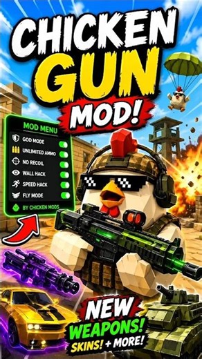Chicken Gun Mod Menu – PURE CHAOS?! 😱🐔💥 #chickengun #mobilegame