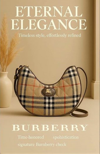 Timeless Elegance: Burberry Horseshoe Crossbody Bag