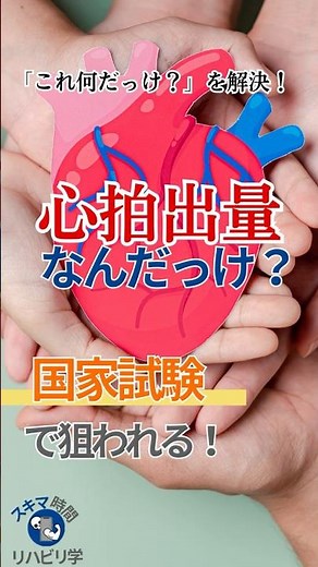 【知ってる？】心拍出量なんだっけ？ #理学療法士国家試験 #作業療法士国家試験 #作業療法士 #理学療法士 #基礎 #基礎 #勉強 #心臓 #心拍出量 #静脈還流量 #心拍数