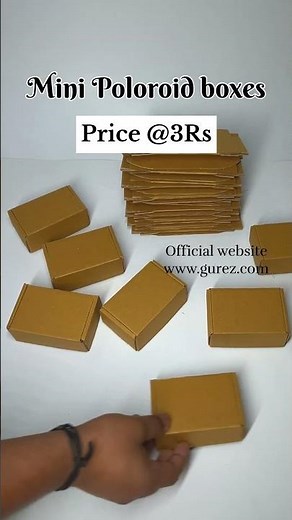 Polaroid Packaging Box 📸 Aesthetic Mini Corrugated Box for Small Business Orders #wholesale #sale
