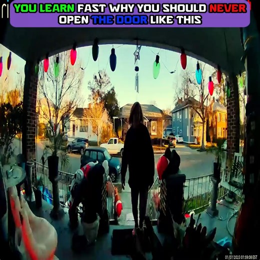 30K views · 369 reactions | You LEARN Fast Why You Should NEVER Open The Door Like This #doorbell #doorbellcamera | Code Blue Cam | Facebook