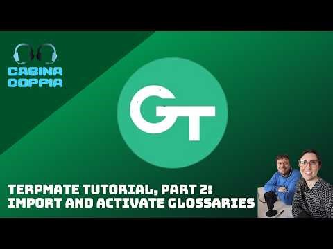 Terpmate Tutorial Part 2: Importing and activating glossaries!