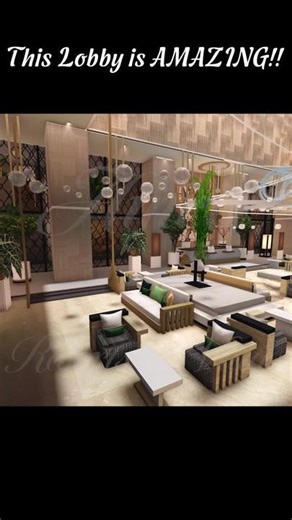 This Lobby is AMAZING!!#bloxburg#bloxburgbuild#bloxburgresort#bloxburghotel#roblox#bloxburgroleplay