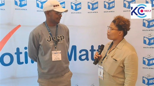 NCC leader Fadiel Adams speaks to KC 107.7 at the IEC ROC in Cape Town. | KC 107.7