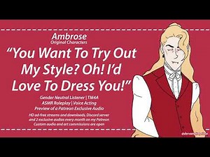 ASMR | Flirty Vampire Dresses You Up In His Clothes [M4A] [Preview]