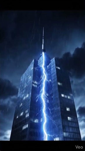 Lightning Strike Se Building Kaise Bachti Hai? ⚡🌩️😱 3D Animation