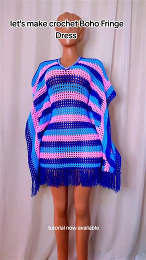 Crochet Boho Fringe Dress Tutorial