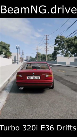 E36 320i Turbo drifts in BeamNG.drive #beamng #beamngdrift #e36 #m52 #usawestcoast #drift