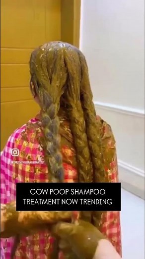 Cow poop shampoo